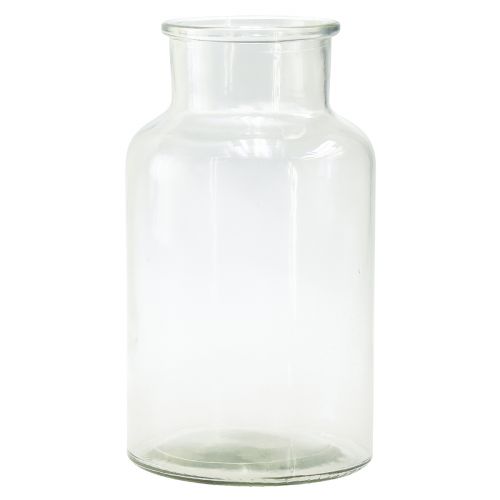 Vase en verre bouteille décorative pharmacien verre rétro Ø14cm H25cm
