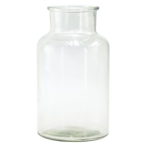 Floristik24 Vase en verre bouteille décorative pharmacien verre rétro Ø14cm H25cm