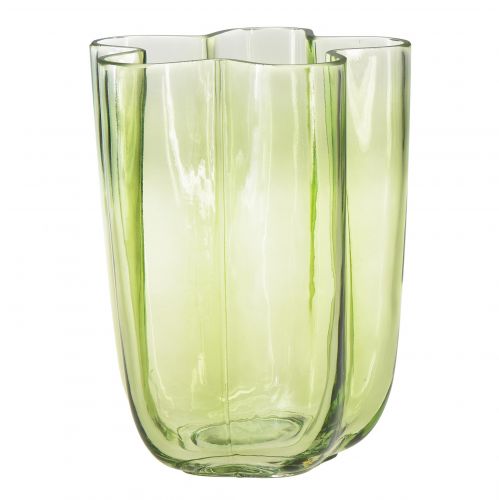 Floristik24 Vase en verre vase vert fleur vase décoratif Ø15cm H20cm