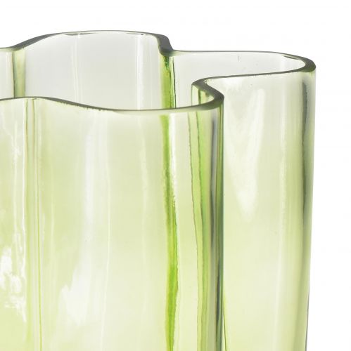 Floristik24 Vase en verre vase vert fleur vase décoratif Ø15cm H20cm