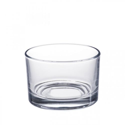 Vase en verre clair Ø8.5cm H5.5cm