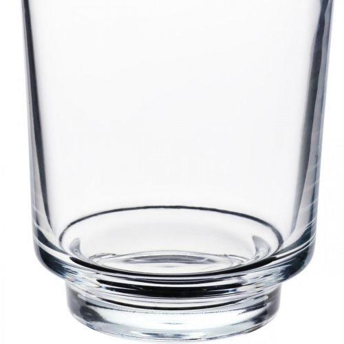 Floristik24 Jardinière orchidée verre avec socle clair H16cm Ø13.4cm