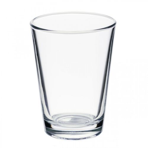 Floristik24 Vase en verre clair Ø8cm H11cm pour décoration de table