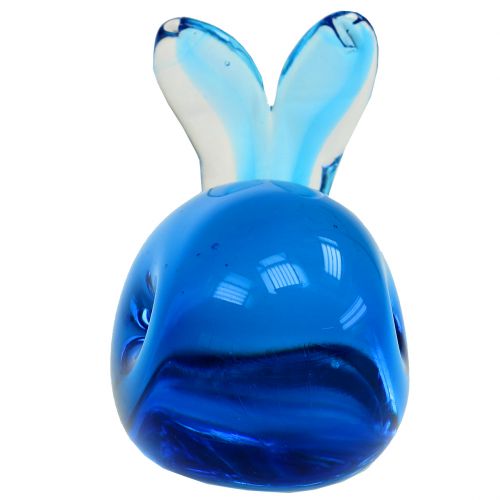 Floristik24 Verre Baleine Bleu L12cm