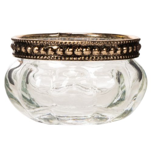 Lot de 4 photophores en verre