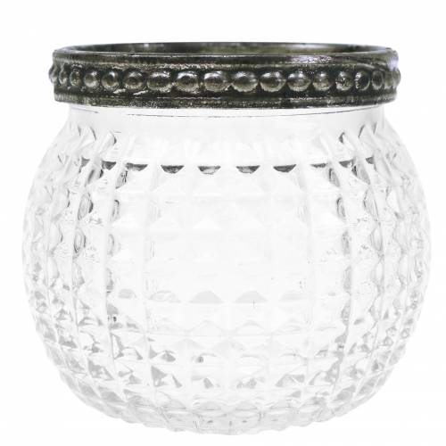 Floristik24 Lanterne en verre Ø6,5cm H5,5cm 6pcs