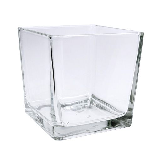 Floristik24 Cubes en verre transparent 12cm x 12cm x 12cm 6pcs