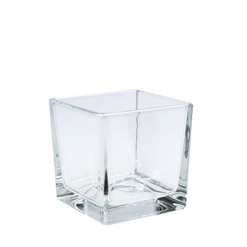 Floristik24 Cubes en verre transparent 8cm x 8cm x 8cm 6 pcs