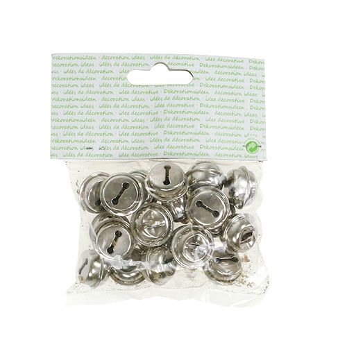 Floristik24 Pince cloche 19mm argent 20pcs