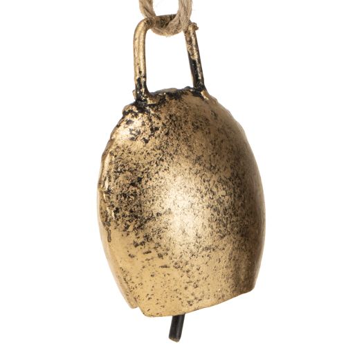 Floristik24 Cloches décoratives pour sapin de Noël en métal vintage doré 5 cm 8 pièces