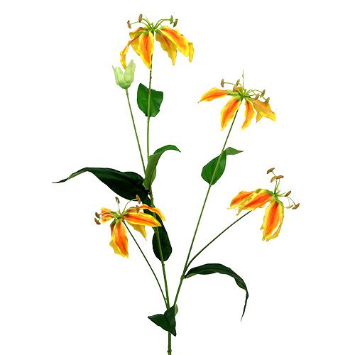 Floristik24 Branche Gloriosa orange-jaune 90cm 1pc