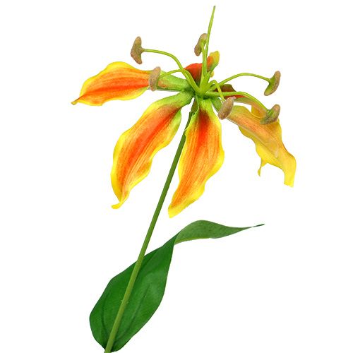 Article Branche Gloriosa orange-jaune 90cm 1pc