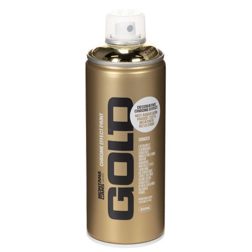 Bombe de peinture effet chrome or 400 ml pour décoration intérieure acheter | Floristik24.fr