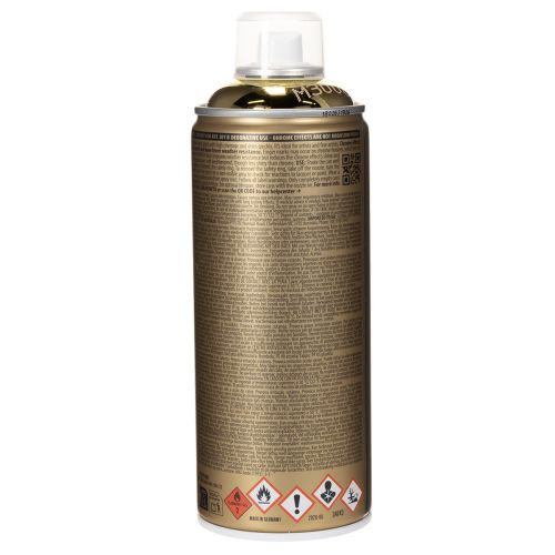 Bombe de peinture effet chrome or 400 ml pour décoration intérieure | Floristik24.fr
