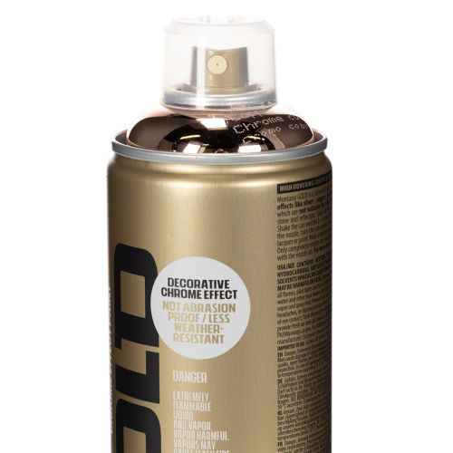 Spray peinture effet chrome cuivre pour décoration intérieure Montana Cans 400 ml | Floristik24.fr