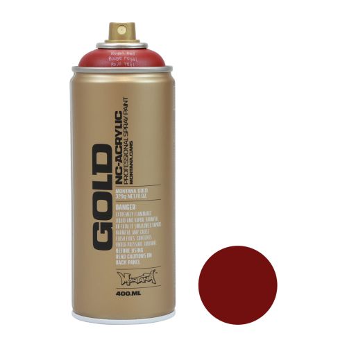 Article Peinture en aérosol rouge peinture acrylique Montana Gold Royal Red 400ml