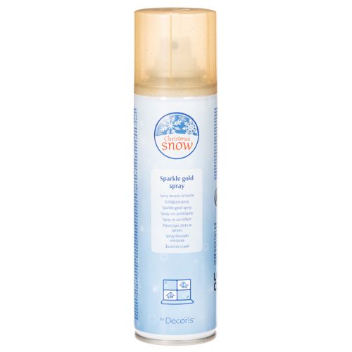 Spray déco pailleté or pour Noël 150 ml
