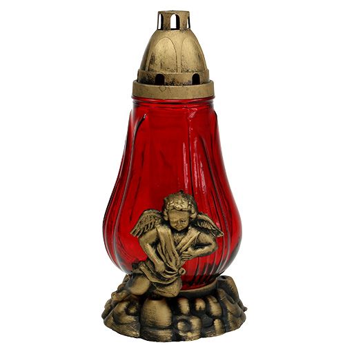 Floristik24 Verre lumineux funéraire Ø14cm H28cm 4pcs