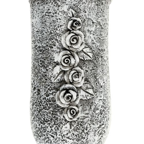 Floristik24 Ornements funéraires fleurs funéraires, vase funéraire avec piquet L19cm