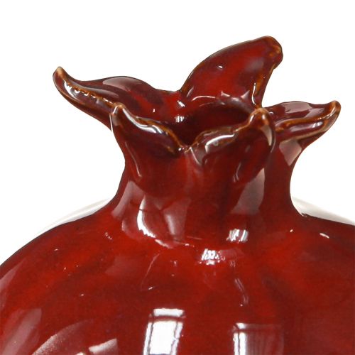 Floristik24 Bougeoir en céramique grenade pour bougies bâtons H15cm 2pcs