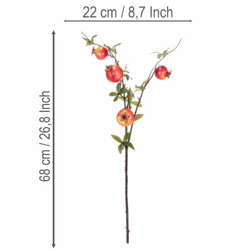 ProductNameBranche artificielle de grenades rouges de 68 cm pour décoration de table/	ProductName
ProductDescription<h2>Branche artificielle de grenades pour décorer la maison</h2>
<p>Cette branche artificielle ornée de grenades rouges mesure 68 cm de lon | Floristik24.fr