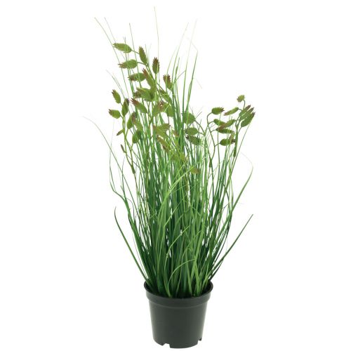 Article Plante en pot artificielle de gazon artificiel d'herbe tremblante 36 cm