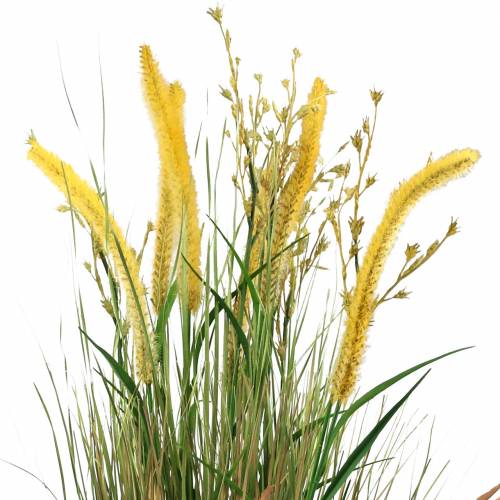 Article Décoration d&#39;automne en touffe d&#39;herbe avec ombelles 84cm