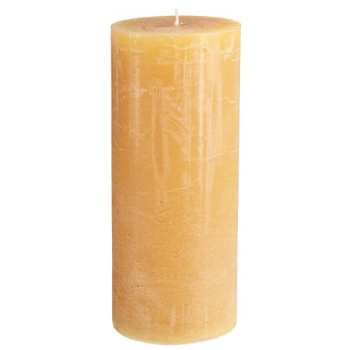 Floristik24 Grandes bougies en bougies pilier miel 85mmx200mm 2 pcs