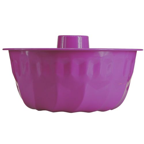 Article Moule à cake décoratif en métal violet Ø23cm H12cm