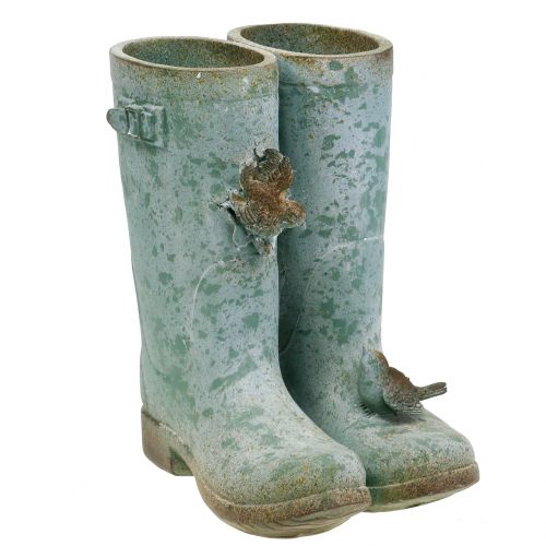 Floristik24 Paire de bottes en pot vintage H26cm