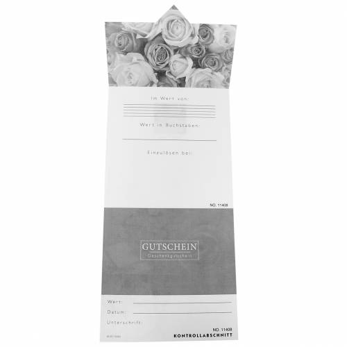 Floristik24 Bon d'achat Rose Orange + enveloppe 1pc