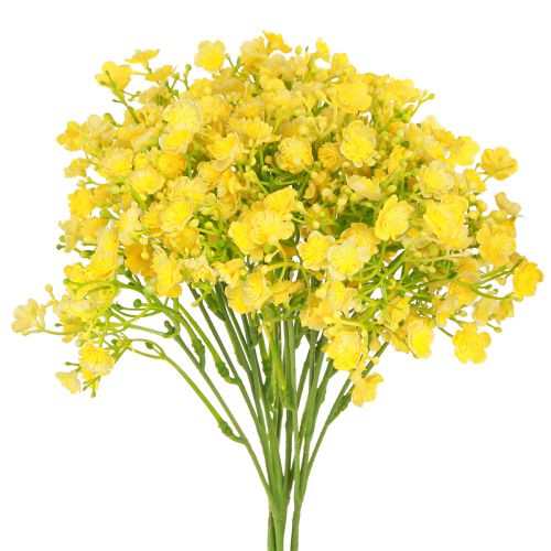 Article Gypsophile paniculée herbe de gypse fleurs jaunes L46cm 4 pcs