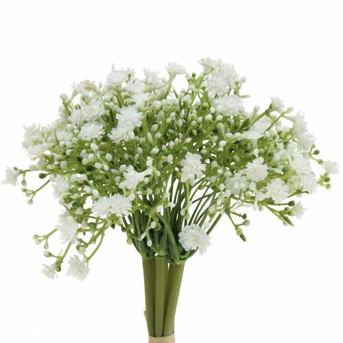 Floristik24 Gypsophile gypsophile artificielle en bouquet blanc H28cm 6pcs