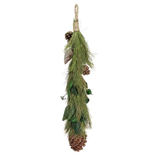 Article Décoration à suspendre Noël pommes de pin eucalyptus L60cm