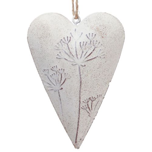 Floristik24 Décoration à suspendre coeurs décoratifs décoration vintage métal 11x7,5cm 3pcs