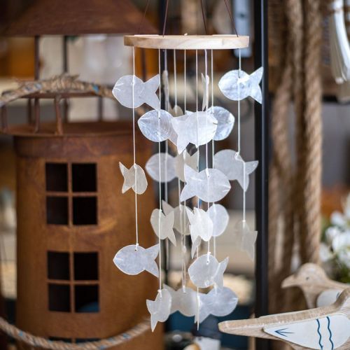 Carillon Éolien En Coquillage Naturel, 1 Pièce, Exquis, Suspendu En Plein  Air, Cloche À Vent Méditerranéen, Artisanat, Ornements Pour La Maison,  Décor De Jardin - Vent Carillons Et Suspendus Décorations - AliExpress