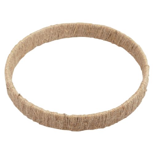 Décoration murale à suspendre décoration style bohème ruban de jute Ø30cm