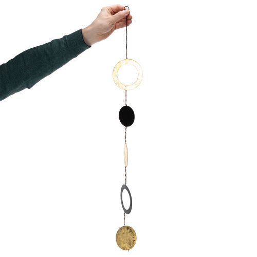 Article Cercles et disques décoratifs suspendus pour fenêtres, style moderne pour tous les intérieurs, 80 cm