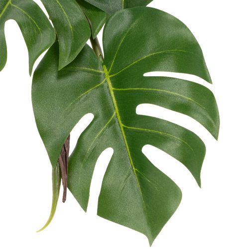 Article Monstera artificielle à grand feuillage pour une touche d'élégance dans votre salon (120 cm).