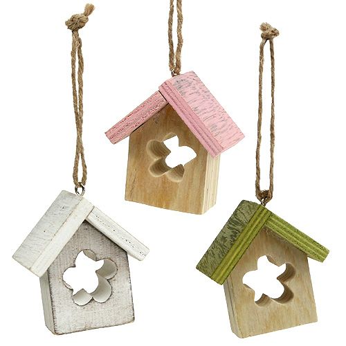 Floristik24 Cintre décoration maison bois 5.5cm x 4cm x 6cm 6pcs