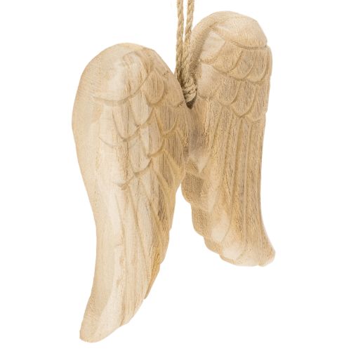 Décoration suspendue en bois en forme d’ailes d’ange 12 cm acheter | Floristik24.fr