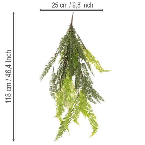 Branche de Fougère Artificielle 118 cm pour Décoration Intérieure et Extérieure | Floristik24.fr