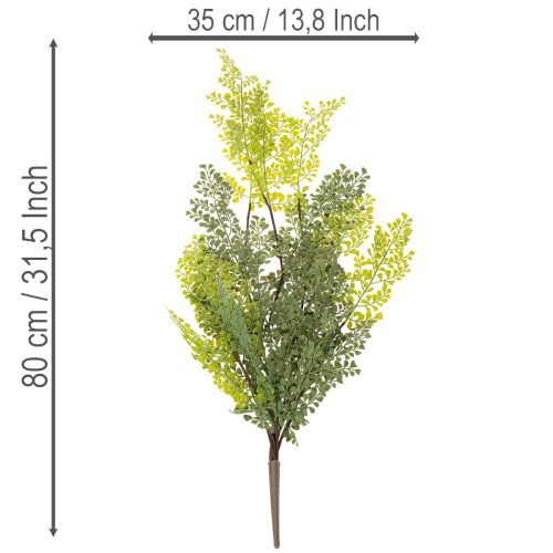 Branche de Fougère Artificielle Fine pour Décoration 80cm | Floristik24.fr
