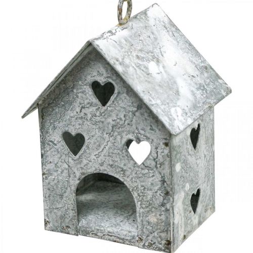 Article Pendentif de Noël maison en métal Shabby Chic H9,5cm 3 pcs