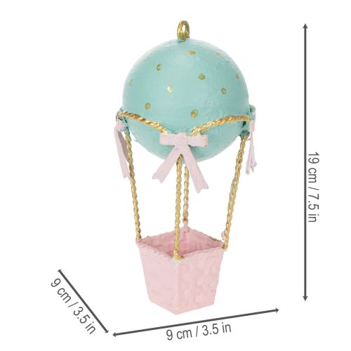Article Décoration de ballon, montgolfière comme idée cadeau originale ou élément décoratif pour la maison, 19 cm