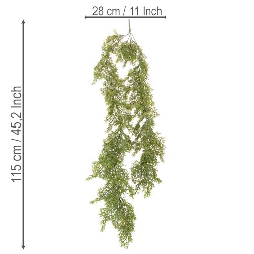 Guirlande Artificielle Branche de Conifère 115 cm Décoration Intérieure et Festive | Floristik24.fr