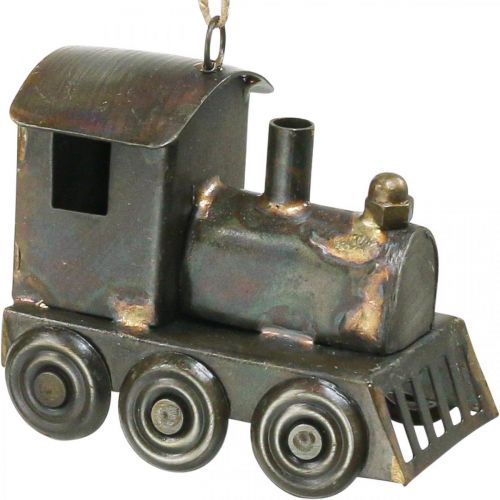 Article Décorations de sapin de Noël Locomotive Noël métal H7.5cm