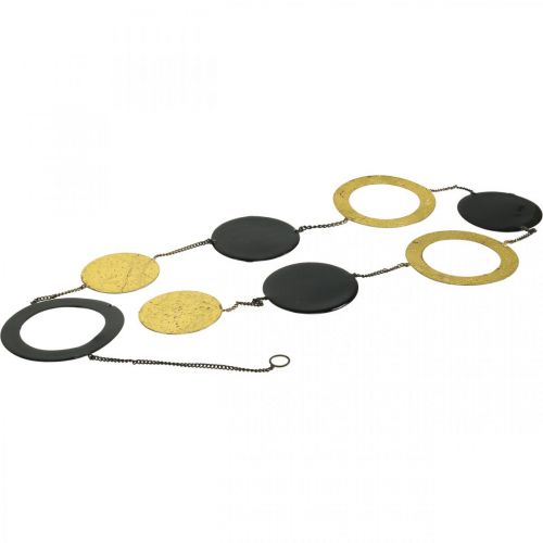 Article Décoration de Noël décoration à suspendre or noir L124cm 8 éléments