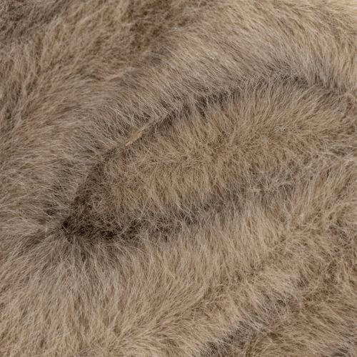 Lot de 3 nœuds décoratifs en peluche avec attache, 16 cm, beige, crème et brun, pour décoration intérieure | Floristik24.fr