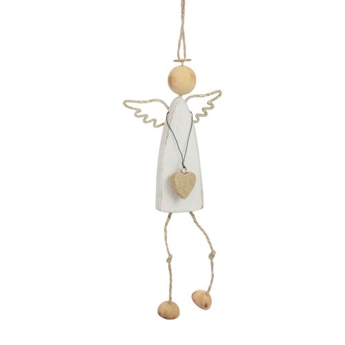 Pendentif ange décoration de Noël à suspendre H22cm 3pcs